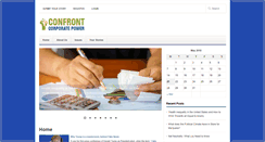 Desktop Screenshot of confrontcorporatepower.org